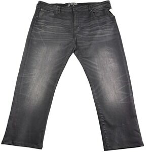 PRPS Ecology Straight Leg Stretch Jeans Mens 42x29 Black Whiskering NWT